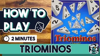 How to Play Triominos in 2 minutes (Triominos rules)