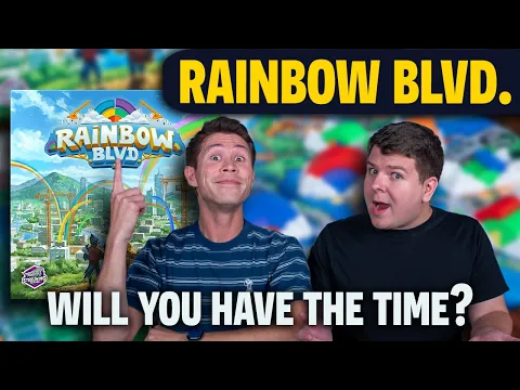 Rainbow Blvd | How Will You Manage Your Time? | Board Game Kickstarter Preview