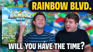 Rainbow Blvd | How Will You Manage Your Time? | Board Game Kickstarter Preview