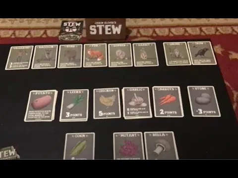 Stew with expansions (Crow and Corn, Fungus Among Us) by Button Shy Games, Jason Glover