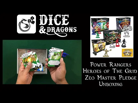 Dice and Dragons - Power Rangers Heroes of The Grid Zeo Master Pledge Unboxing