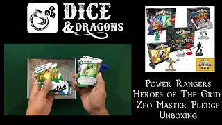 Dice and Dragons - Power Rangers Heroes of The Grid Zeo Master Pledge Unboxing