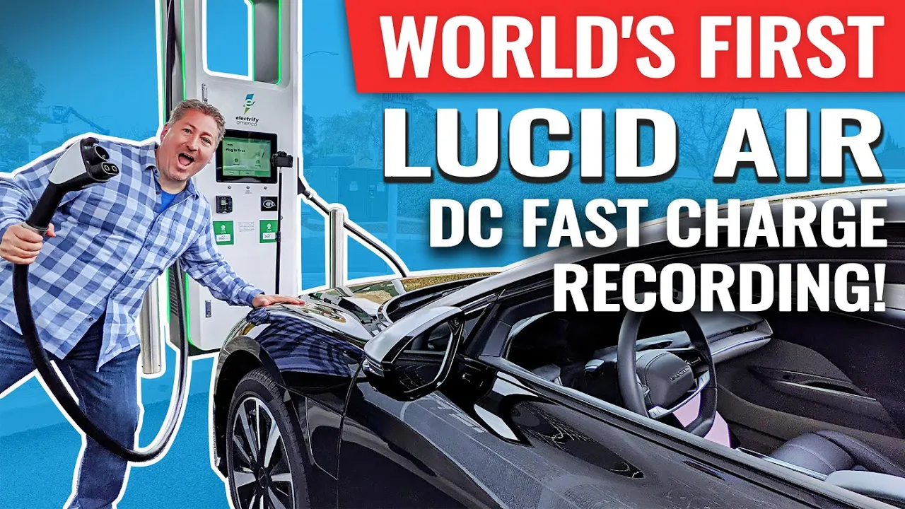 World's First: Lucid Air 0-100% DC Fast Charge Review