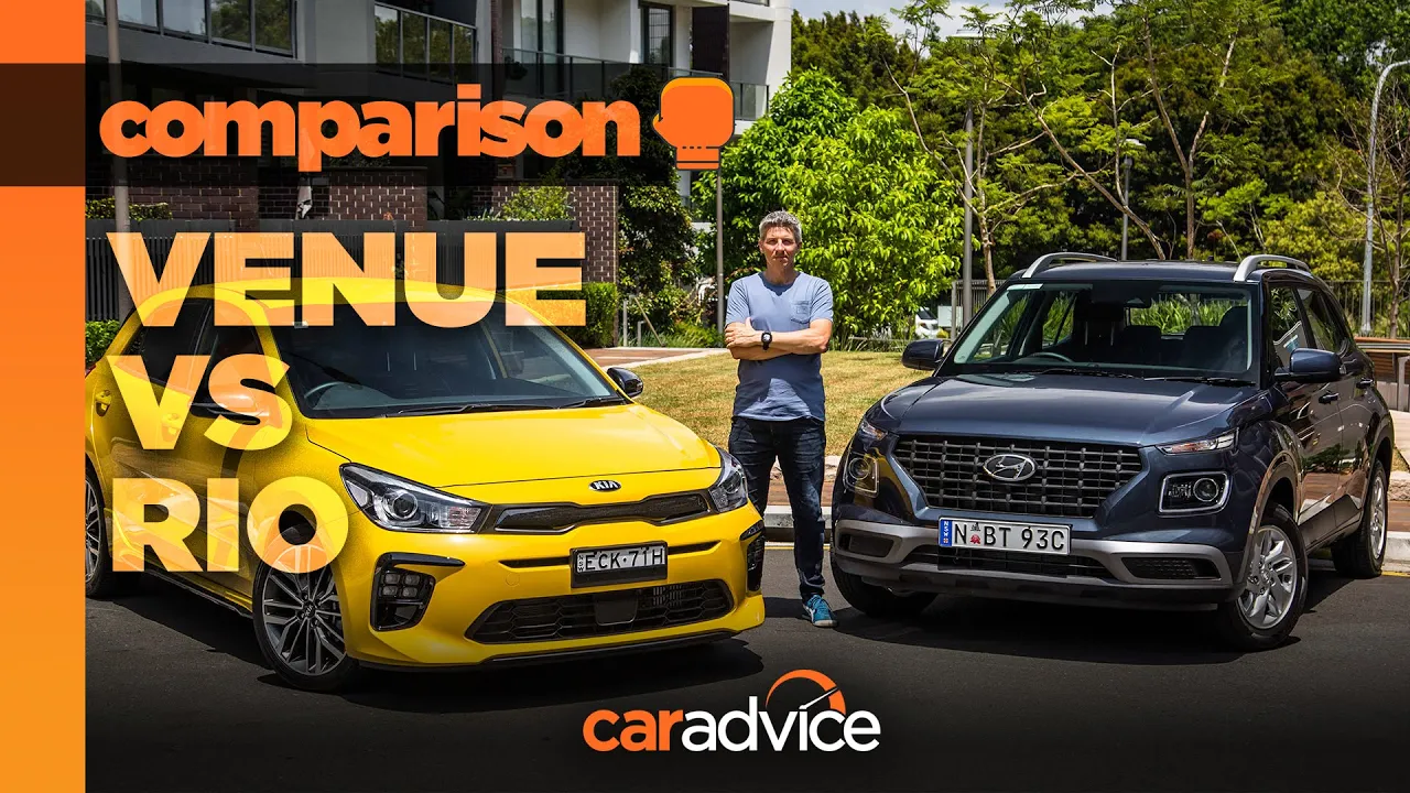 2020 Hyundai Venue Active v Kia Rio GT-Line comparison: compact SUV or light city car? | CarAdvice
