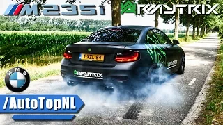 BMW M235i ARMYTRIX Exhaust SOUND Drive BURNOUT & LOUD Revs by AutoTopNL