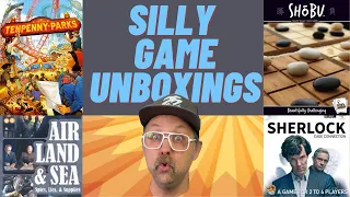 Silly Board Game Unboxings from April 2022