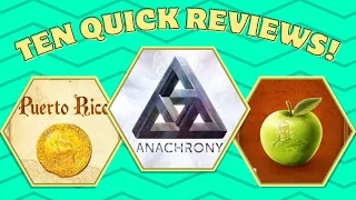 10 Quick Reviews! (Gaming Weekend Recap)