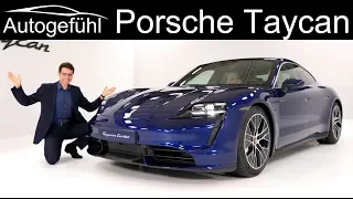 all-electric Porsche Taycan Turbo Premiere REVIEW Exterior Interior - Autogefühl