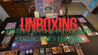 Is it BIGGER than GLOOMHAVEN? Firefly Unboxing & Reboxing | 10th Anniversary Collector's Edition