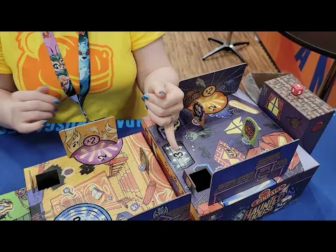 Gen Con 2024 Boxtop Pinball Haunted House by Pandasaurus Games.