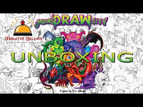 MonsDRAWsity Unboxing. See what you get in this unique drawing board game.
