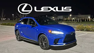NIGHT REVIEW! -- Here's the All-New 2023 Lexus RX 350 F-Sport Lighting up the Night
