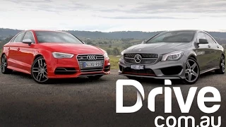 Audi S3 sedan v Mercedes-Benz CLA250 Sport | Drive.com.au