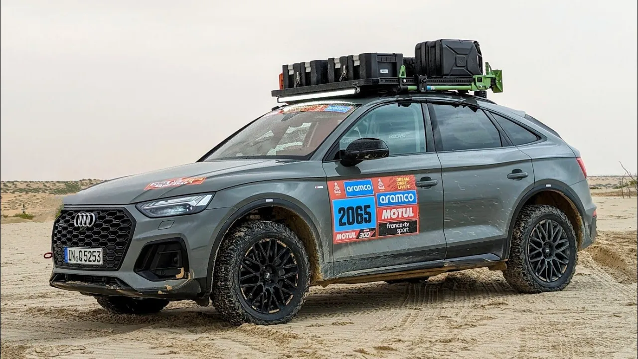 Driving at the Dakar Rally 2023 with Audi | 4k