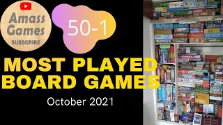 Top 50 most (logged) played board games October 2021 (mic issue sorry!!!) * AmassGames *