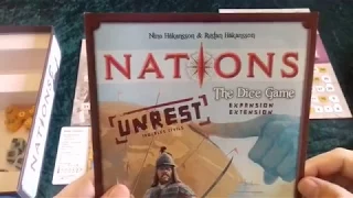 Nations Dice Game with Unrest Expansion, Solo