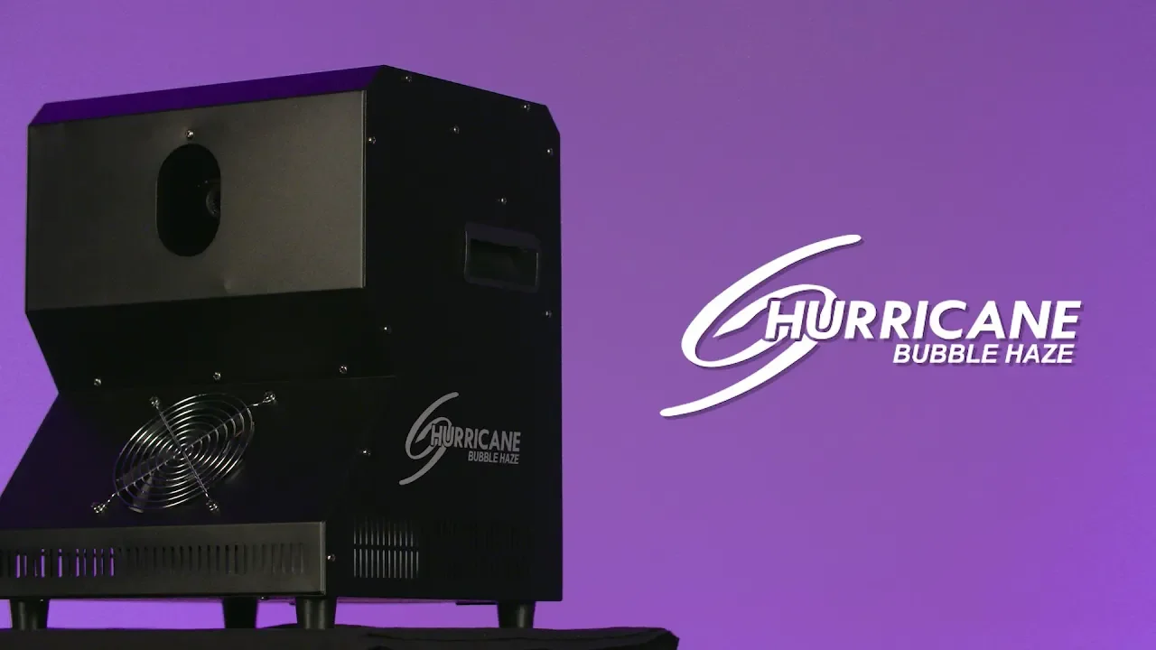 Product video thumbnail for Chauvet Hurricane Bubble Haze Machine