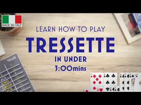 Learn Tressette in under 3mins - Italian Card Game - Quick Start Guide