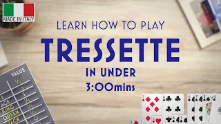 Learn Tressette in under 3mins - Italian Card Game - Quick Start Guide