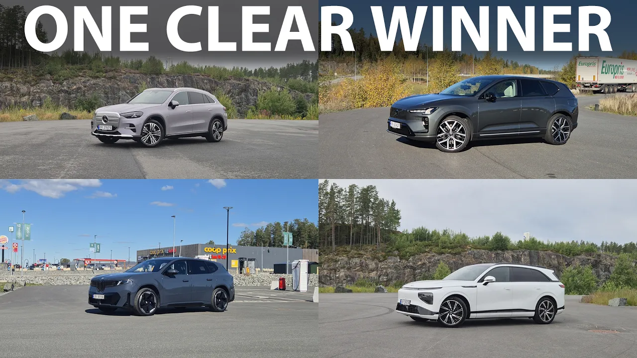 Volvo EX60 vs BMW iX3 & Mercedes GLC charging test