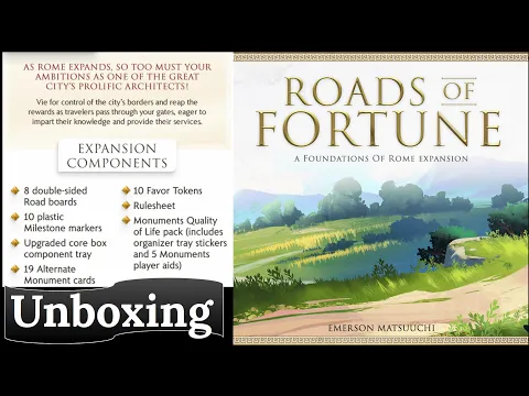 Foundations of Rome: Roads of Fortune - Unboxing