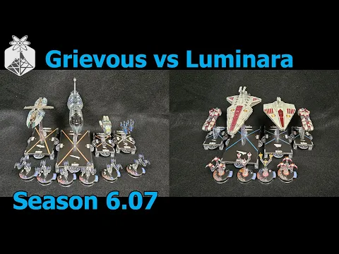 Star Wars Armada "Tank Survivor" General Grievous vs Luminara Unduli - ION Radio Battle Report