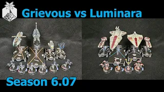Star Wars Armada "Tank Survivor" General Grievous vs Luminara Unduli - ION Radio Battle Report