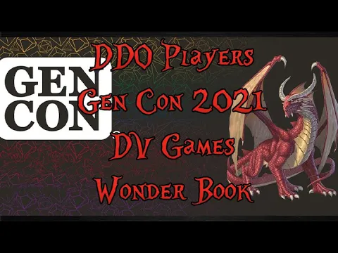 Gen Con 2021 DV Games Wonder book
