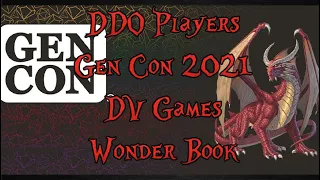 Gen Con 2021 DV Games Wonder book