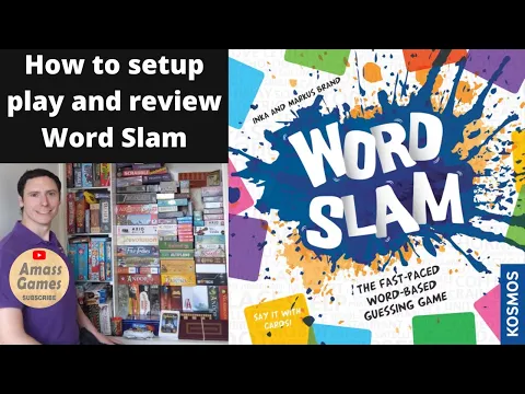 Word Slam team board game how to setup play and review party mi AmassGames #fun #boardgame #party