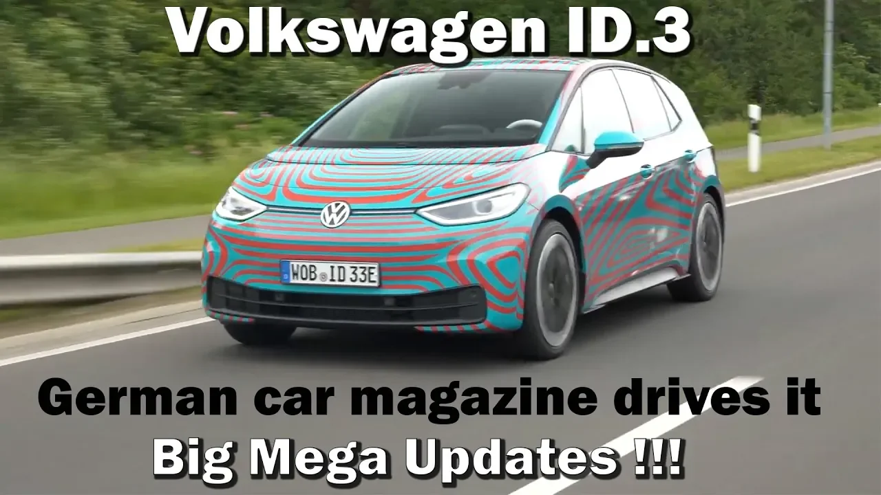 Volkswagen ID.3 - Big Mega Updates!!! - German magazine drives it!