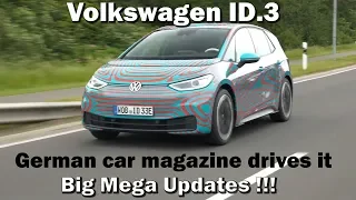 Volkswagen ID.3 - Big Mega Updates!!! - German magazine drives it!
