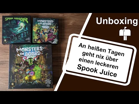 #Unboxing - Monsters on Board + Monster Mixer Expansion + Spook Manor (Final Frontier Games 2022)