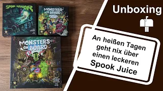 #Unboxing - Monsters on Board + Monster Mixer Expansion + Spook Manor (Final Frontier Games 2022)