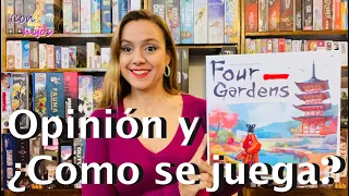 Four Gardens (ARRAKIS GAMES) Opinión y ¿Cómo se juega? [Gestión de Recursos / Set Collection]