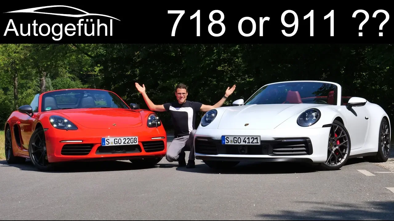 Porsche 718 or 911 ? The comparison! New Porsche 911 4S Cabriolet vs 718 Boxster T