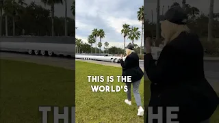 You can literally land a helicopter on the world's longest car! 🤯🚁 #limo #worldrecord #cars