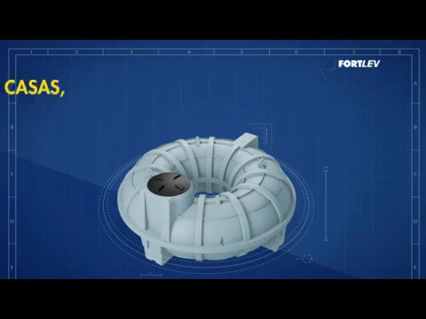 Cisterna de Polietileno Estrutural Enterrada 5.000L Cinza Fortlev