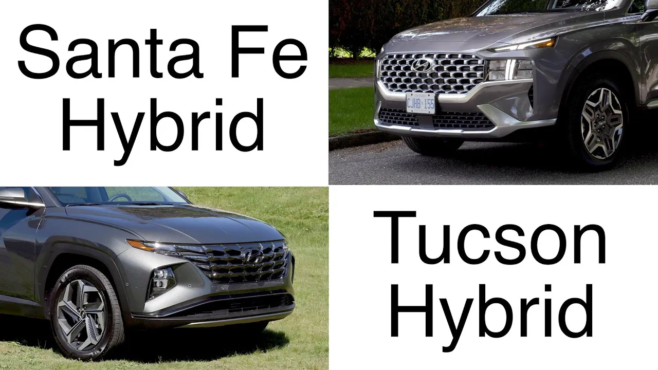 Hyundai Tucson Hybrid VS Hyundai Santa Fe Hybrid comparison