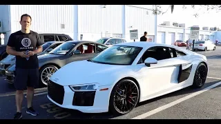 Why is the 2018 Audi R8 lacking compared to the Lamborghini Huracan?