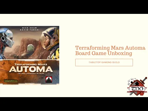 Terraforming Mars Automa Board Game Unboxing