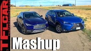 2017 Infiniti QX30 vs Lexus NX 300h Mashup Review & Drag Race: Style vs Utility