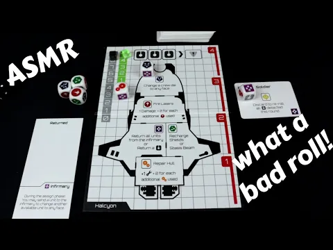 ASMR Solo Board Game Playthrough - DEEP SPACE D-6 game 3