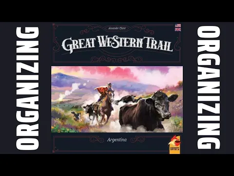 Organizing Great Western Trail: Argentina (Fully Sleeved, Metal Coins, No Lid Lift) SideGame LLC