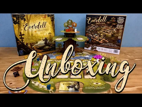 Everdell: Collector's Edition - Kutu Oyunu Açılımı Falan - ASMR Board Game Unboxing