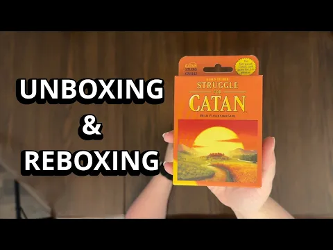 Struggle For Catan - Card Game Unboxing and Reboxing - What's in the Box?