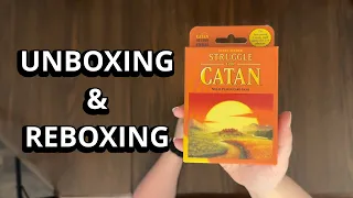 Struggle For Catan - Card Game Unboxing and Reboxing - What's in the Box?