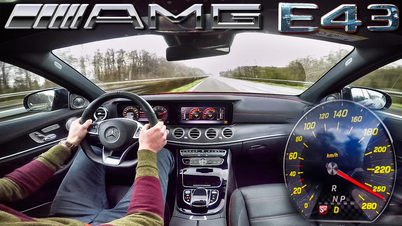 Mercedes E Class 2017 ACCELERATION & TOP SPEED E43 AMG Autobahn Drive by AutoTopNL