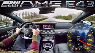 Mercedes E Class 2017 ACCELERATION & TOP SPEED E43 AMG Autobahn Drive by AutoTopNL