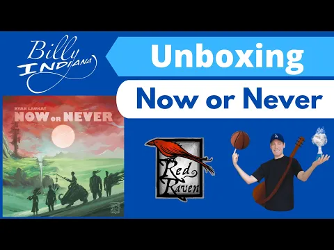 Now or Never Board Game Unboxing (Red Raven Games latest release)